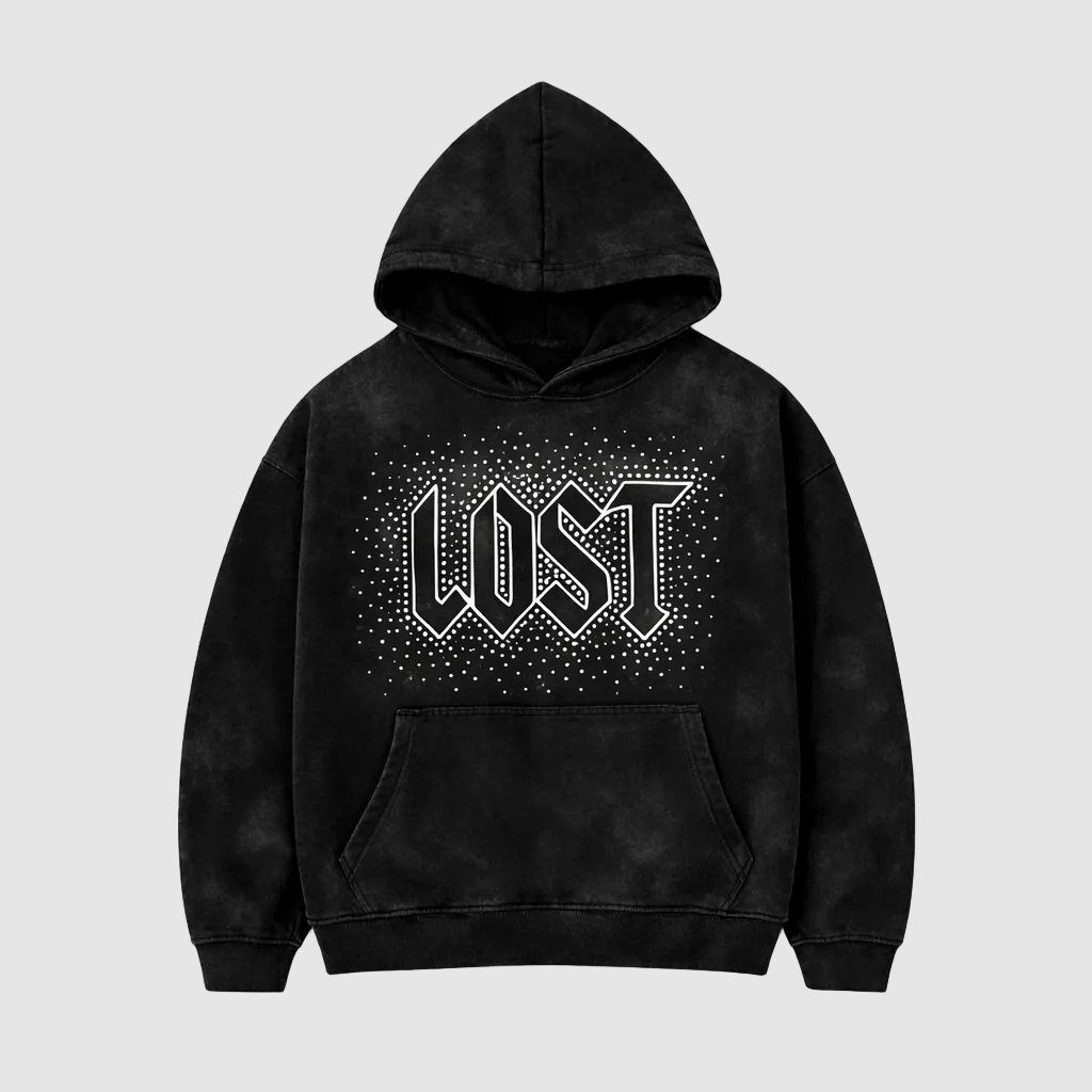 LOST RHINESTONE HOODIE