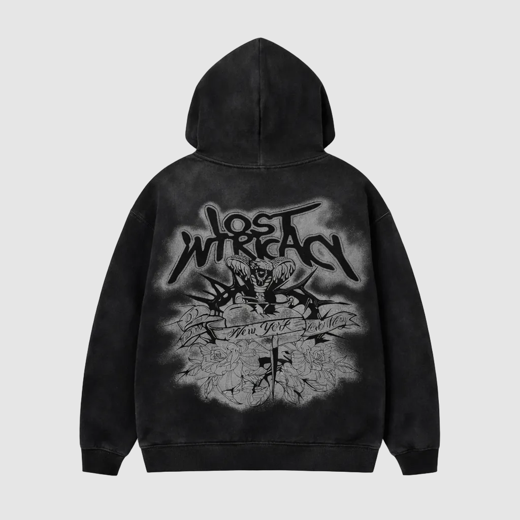 LOST RHINESTONE HOODIE