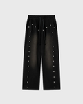 RHINESTONE DISTRESSED SWEATPANTS